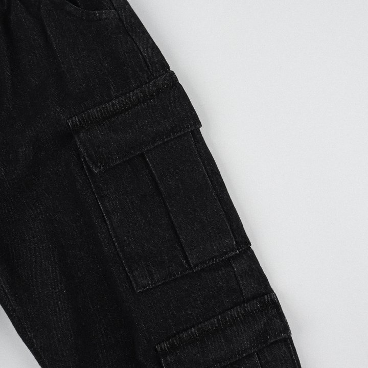 O Wen - Korean Children Fashion - #Kfashion4kids - Double Pocket Denim Pants - 8