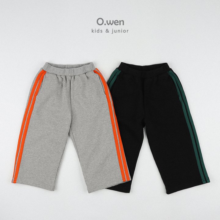 O Wen - Korean Children Fashion - #childrensboutique - Two-Line Tape Pants - 12