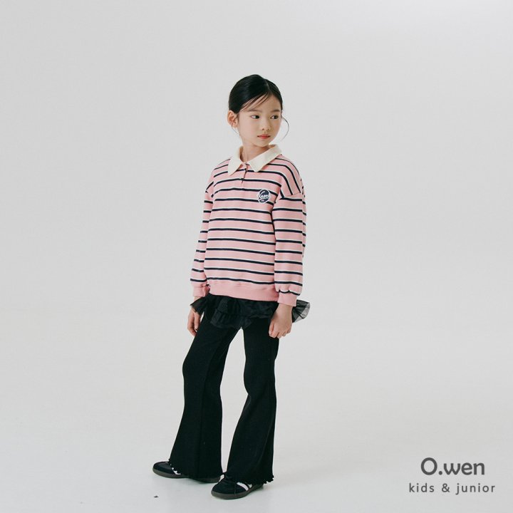 O Wen - Korean Children Fashion - #childofig - Ribbed Bootcut Leggings Pants - 4