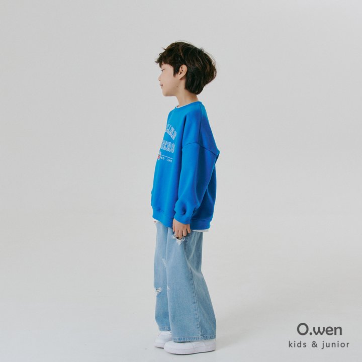 O Wen - Korean Children Fashion - #designkidswear - Heart Damage Denim Pants - 9