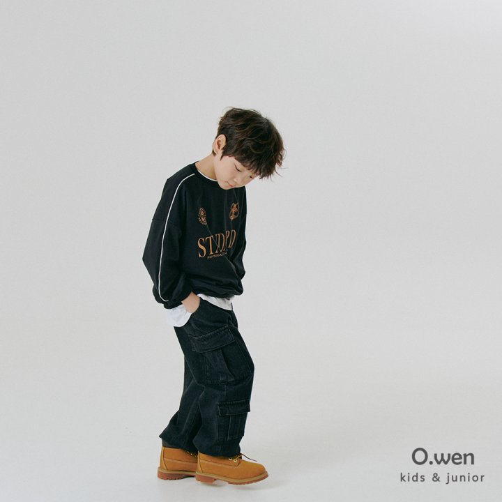 O Wen - Korean Children Fashion - #discoveringself - Double Pocket Denim Pants - 4