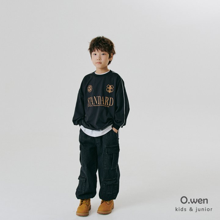 O Wen - Korean Children Fashion - #kidsshorts - Double Pocket Denim Pants - 5