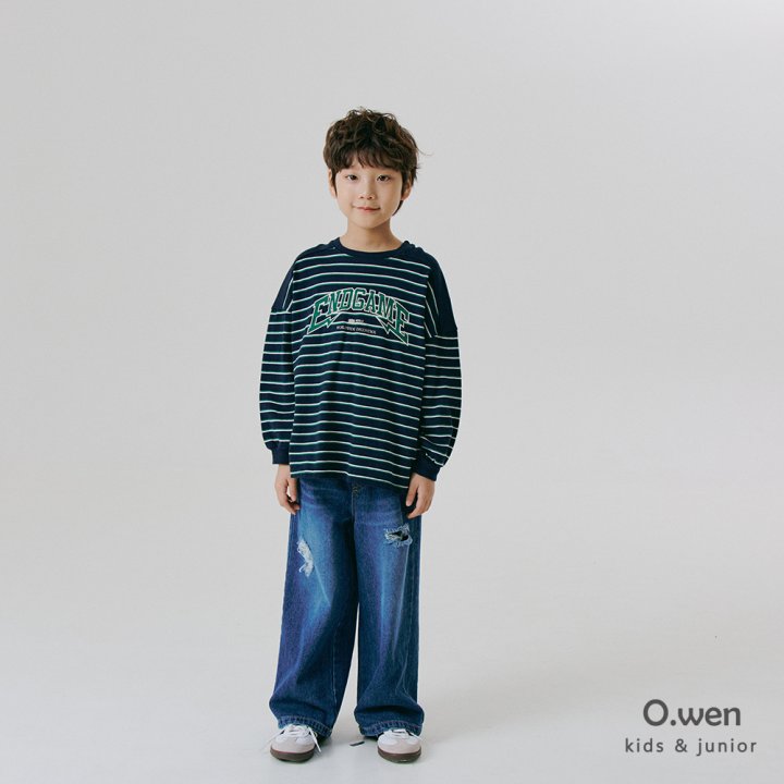 O Wen - Korean Children Fashion - #fashionkids - And Game Stripe Tee - 4