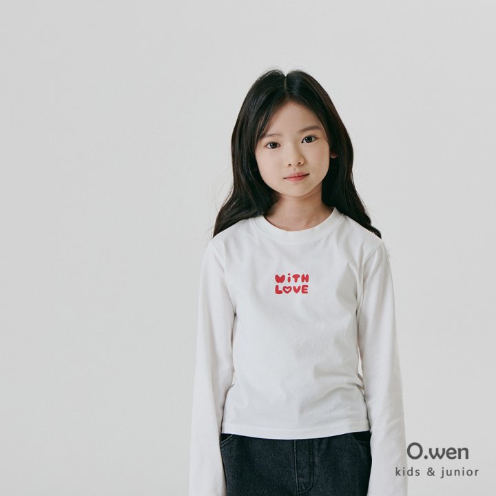 O Wen - Korean Children Fashion - #kidsstore - With Love Half Crop Tee - 11