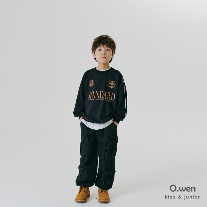 O Wen - Korean Children Fashion - #kidsstore - Double Pocket Denim Pants - 6