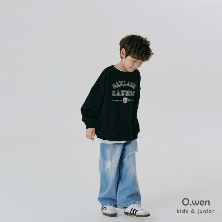 O Wen - Korean Children Fashion - #littlefashionista - Damage Washed Denim Pants - 11