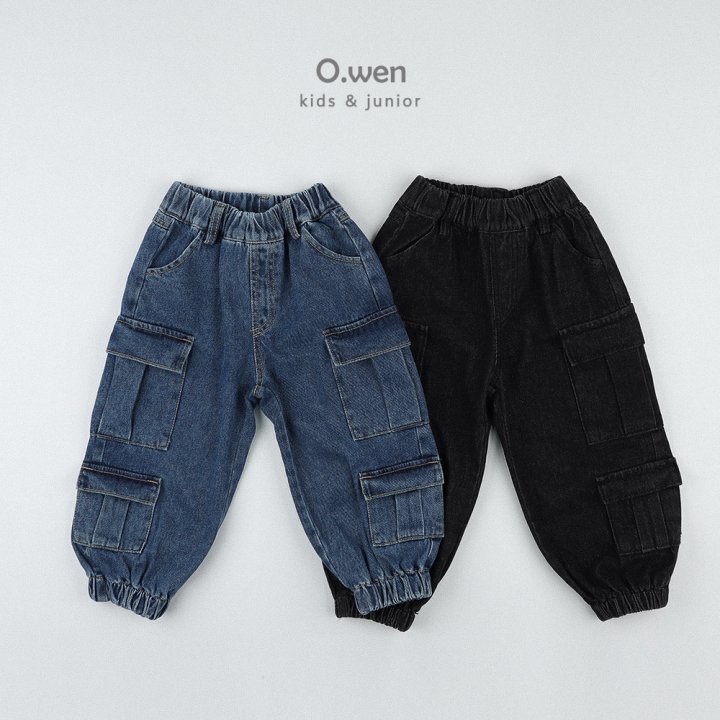 O Wen - Korean Children Fashion - #prettylittlegirls - Double Pocket Denim Pants - 12