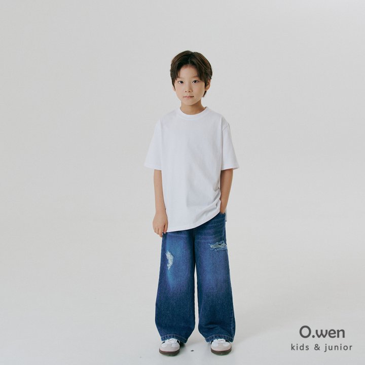 O Wen - Korean Children Fashion - #stylishchildhood - Damage Washed Denim Pants