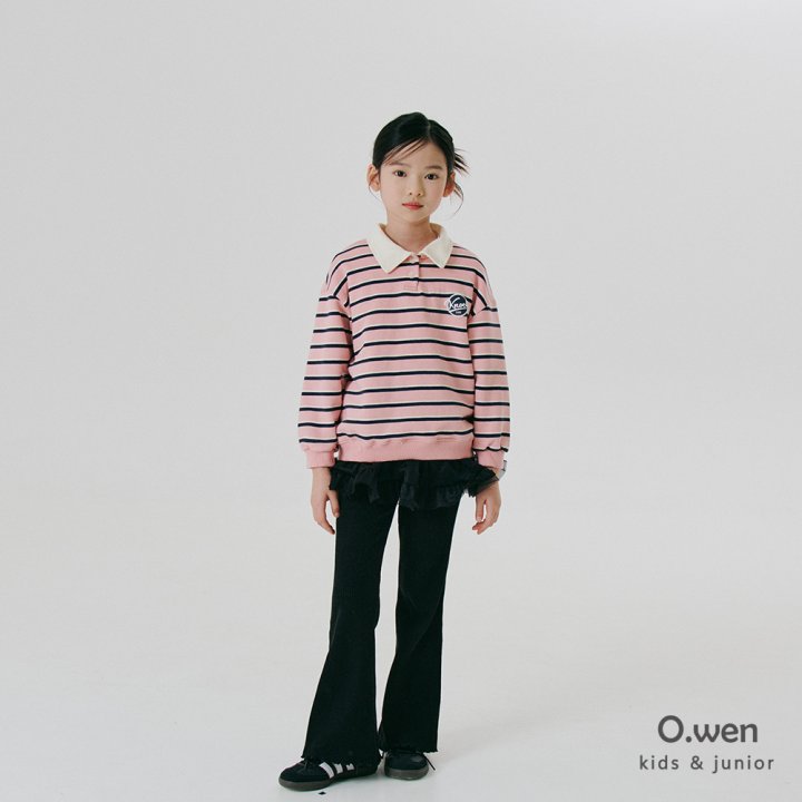 O Wen - Korean Children Fashion - #toddlerclothing - Ribbed Bootcut Leggings Pants