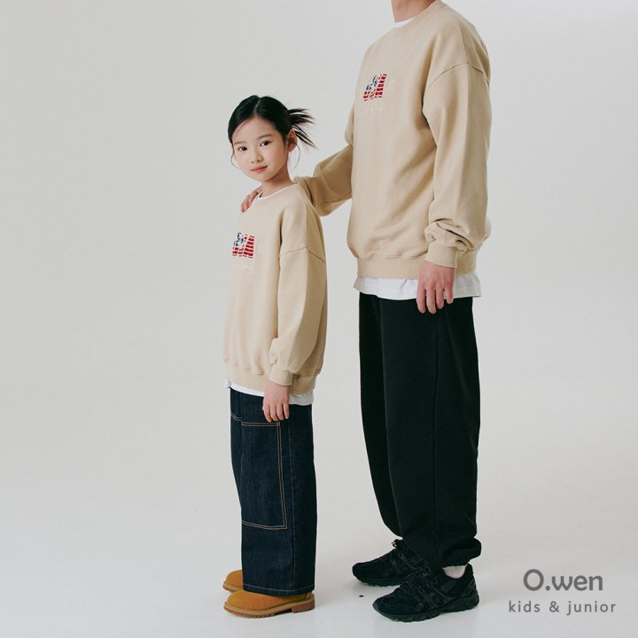 O Wen - Korean Women Fashion - #restrostyle - USA Embroidery Sweatshirts Adult - 12