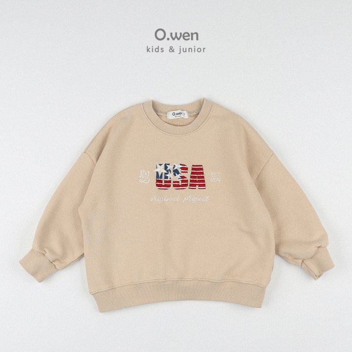 O Wen - Korean Women Fashion - #womensfashion - USA Embroidery Sweatshirts Adult - 2