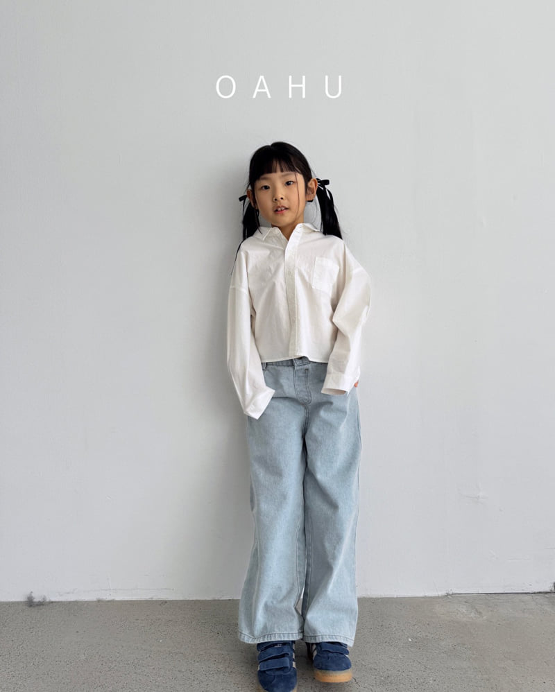 O'Ahu - Korean Children Fashion - #childrensboutique - Gogo Wide Denim Pants - 2