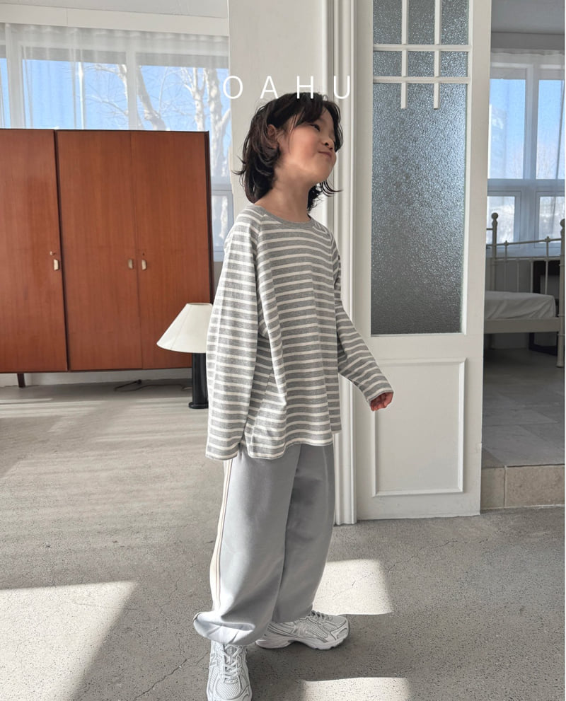 O'Ahu - Korean Children Fashion - #discoveringself - Classic Stripe Tee - 3