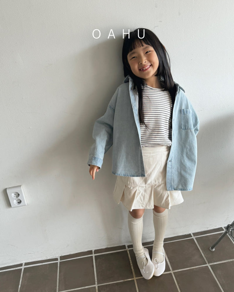 O'Ahu - Korean Children Fashion - #discoveringself - Tabi Denim Shirt - 5