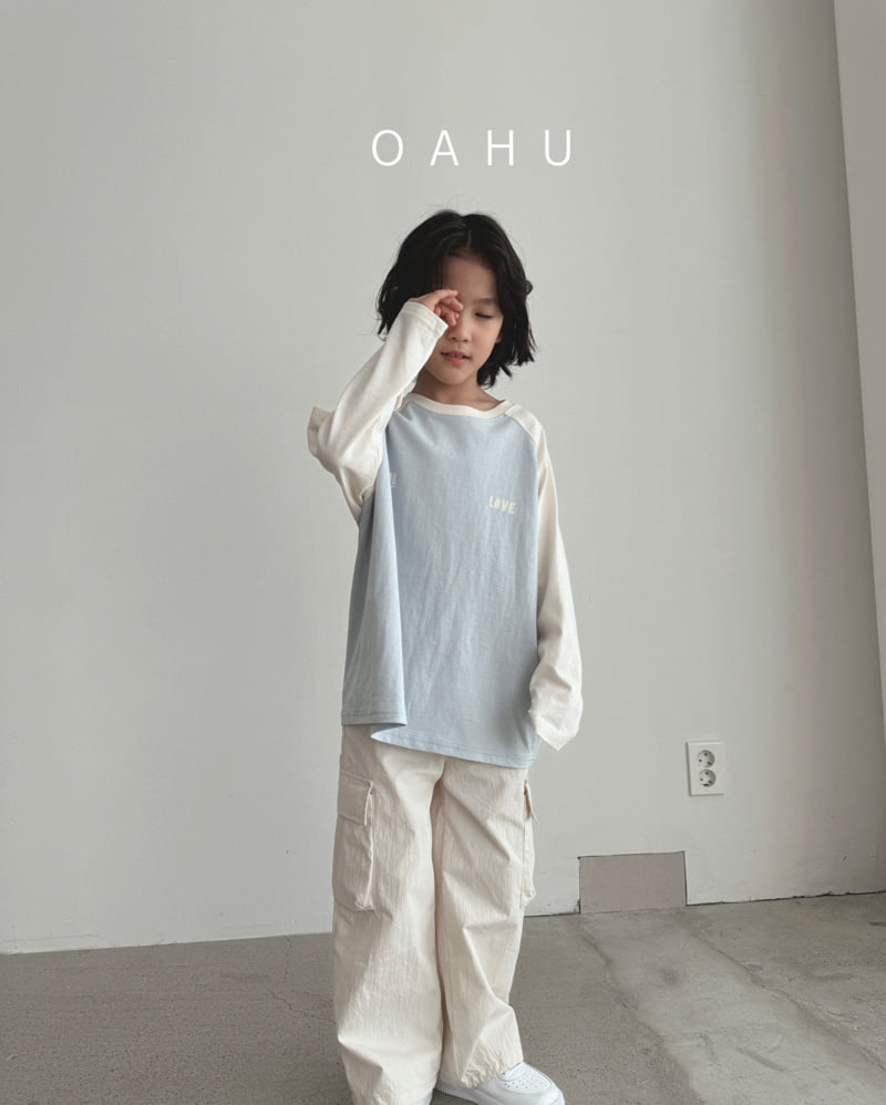 O'Ahu - Korean Children Fashion - #kidsshorts - For Love Raglan Tee - 3