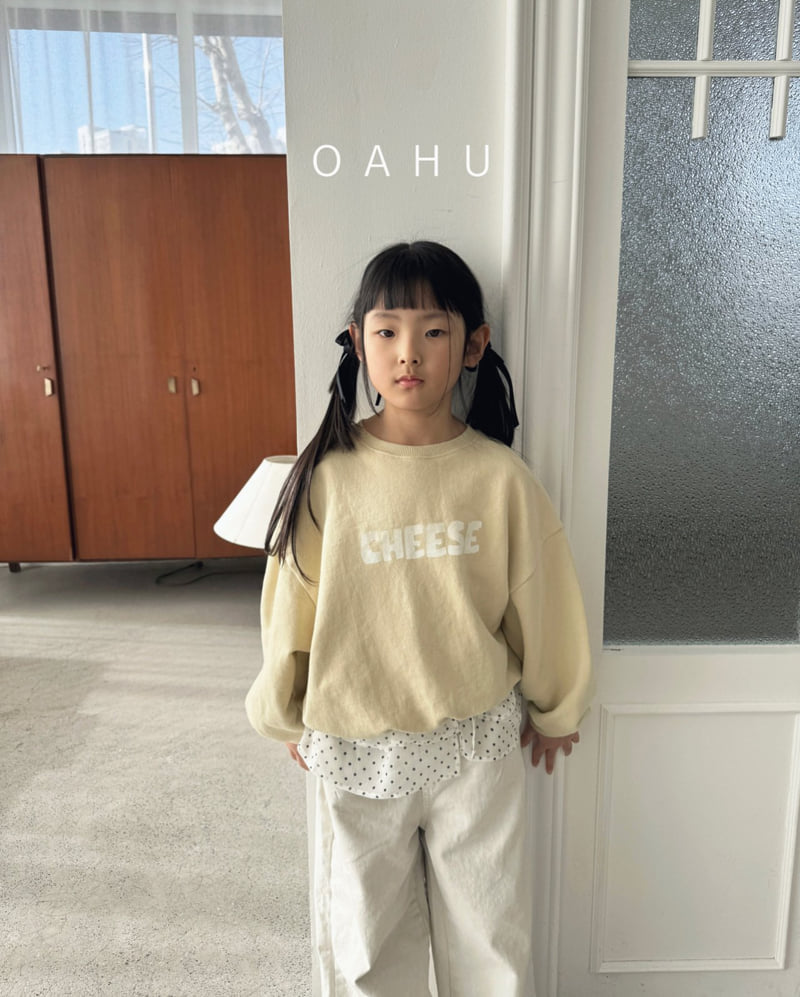 O'Ahu - Korean Children Fashion - #kidsshorts - Cheese Sweatshirts - 11