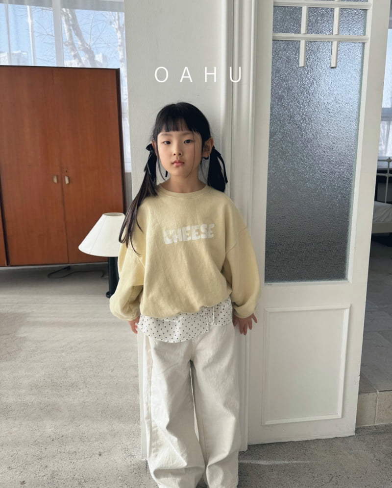 O'Ahu - Korean Children Fashion - #kidsstore - Cheese Sweatshirts - 12