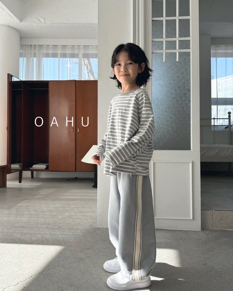 O'Ahu - Korean Children Fashion - #kidzfashiontrend - Tape Track Jogger Pants - 3