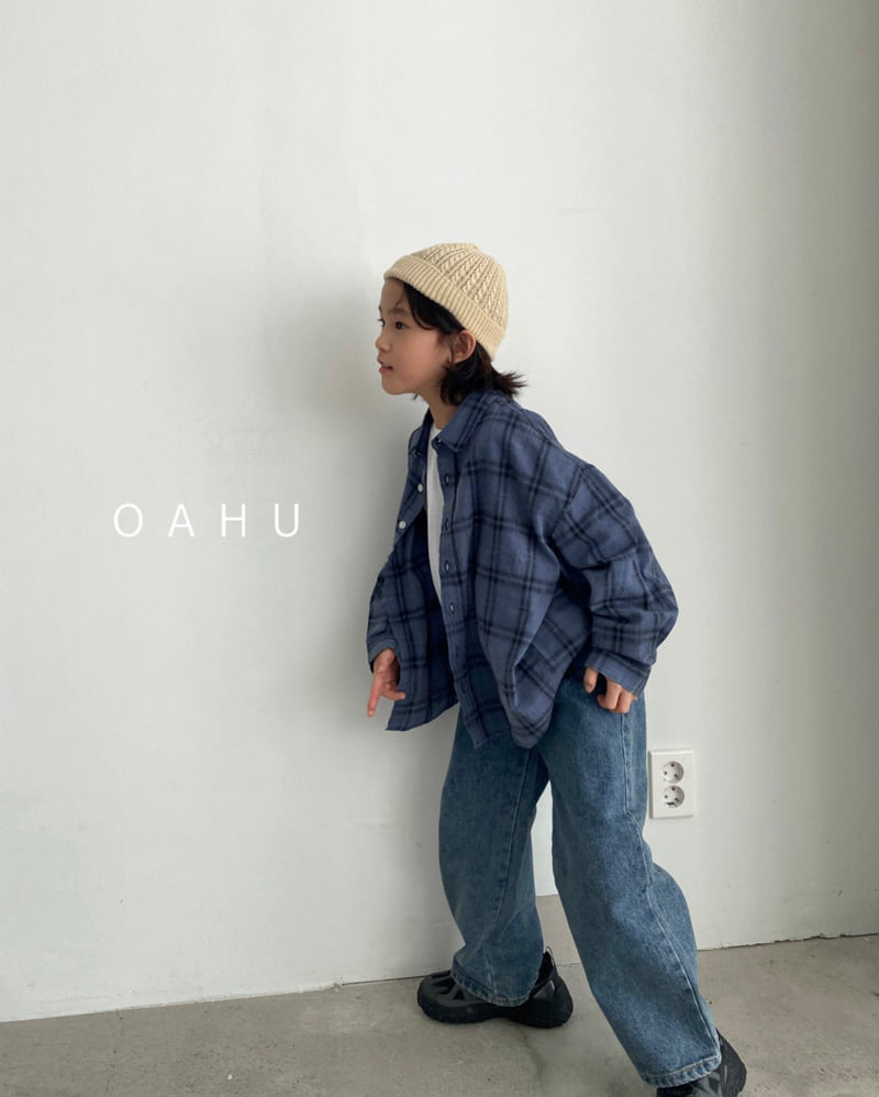 O'Ahu - Korean Children Fashion - #minifashionista - Crew Check Shirt - 5