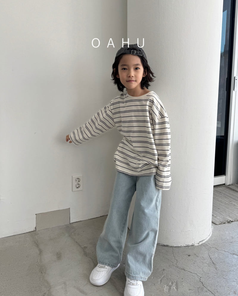 O'Ahu - Korean Children Fashion - #todddlerfashion - Tutu Stripe Tee - 12