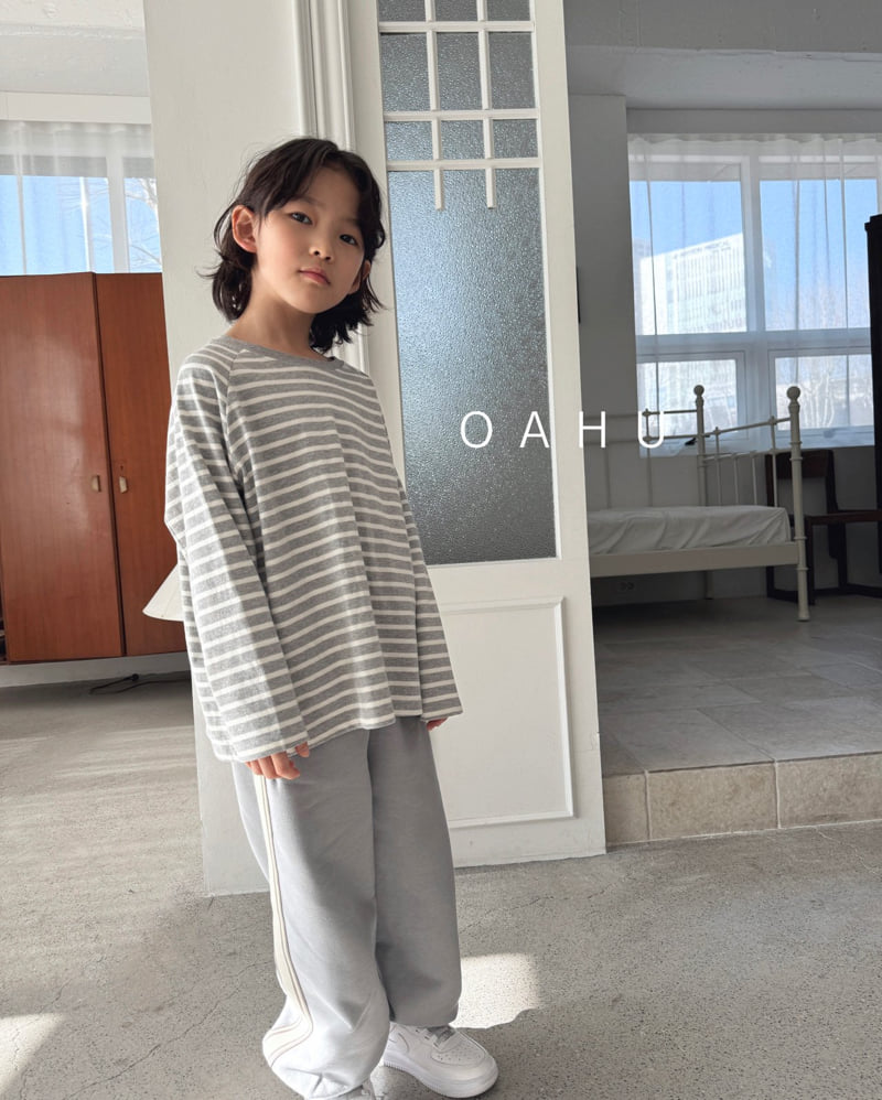 O'Ahu - Korean Children Fashion - #todddlerfashion - Tape Track Jogger Pants - 9