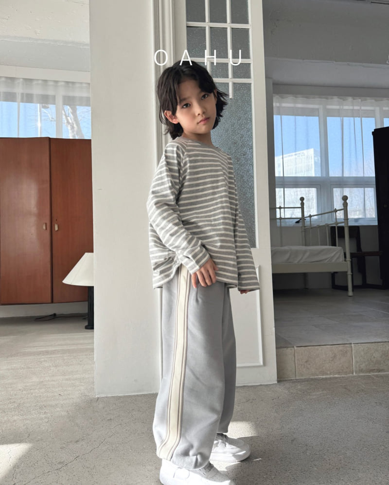 O'Ahu - Korean Children Fashion - #toddlerclothing - Tape Track Jogger Pants - 10