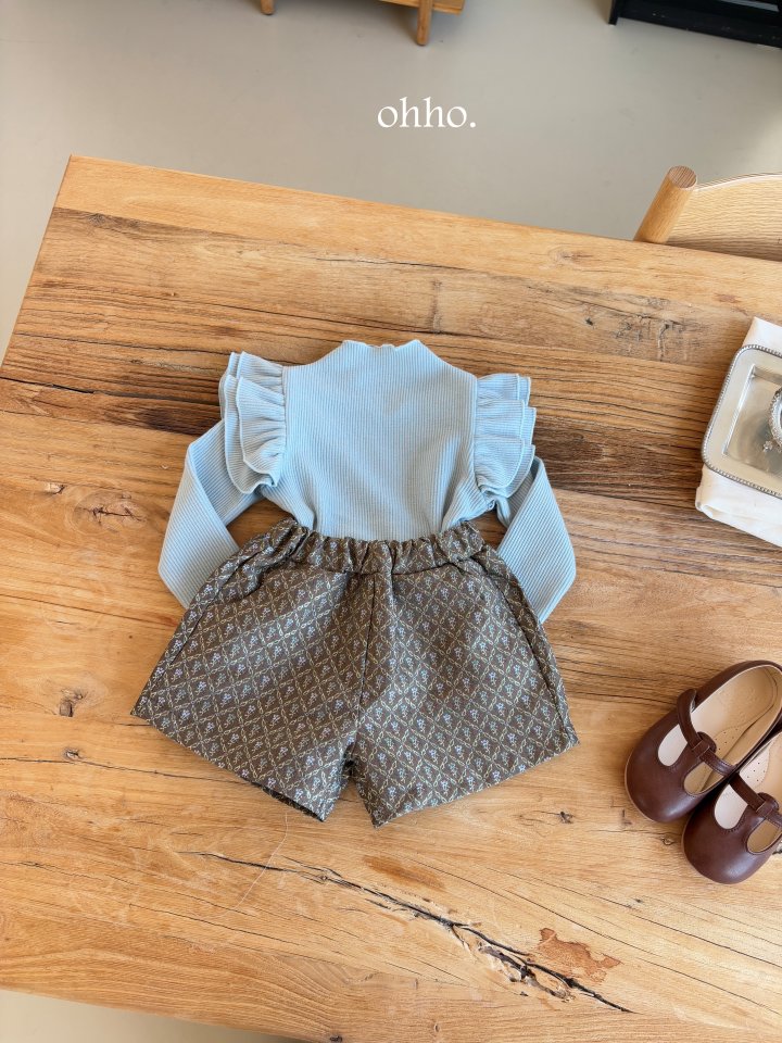 Ohho - Korean Children Fashion - #Kfashion4kids - Monet Jacquard Pants - 6