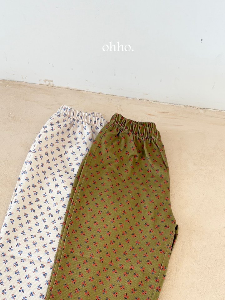 Ohho - Korean Children Fashion - #Kfashion4kids - Rose Flower Pants - 5