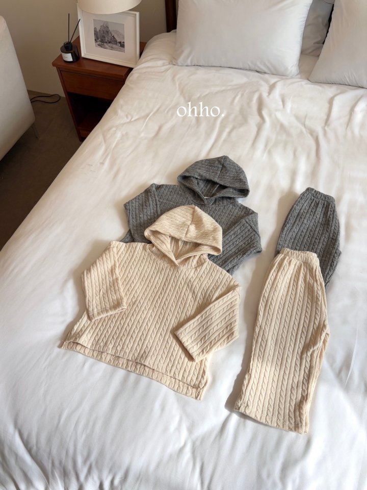 Ohho - Korean Children Fashion - #childofig - Cable Knit Pants - 6
