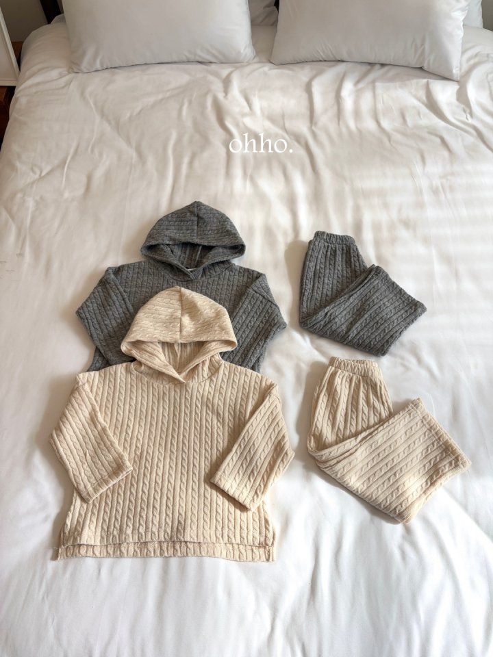 Ohho - Korean Children Fashion - #childofig - Cable Knit Hood - 5