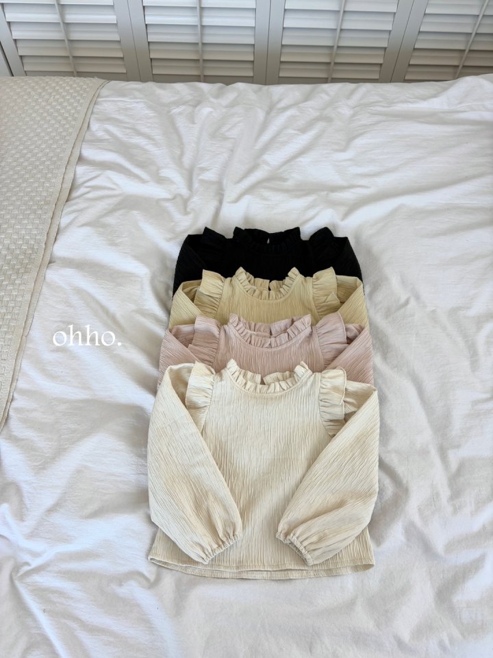 Ohho - Korean Children Fashion - #childrensboutique - Prom Wing Blouse