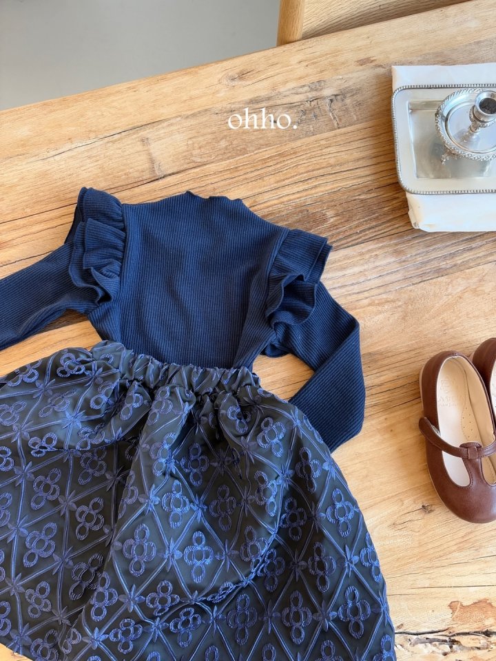 Ohho - Korean Children Fashion - #designkidswear - Roa Jacquard Skirt
