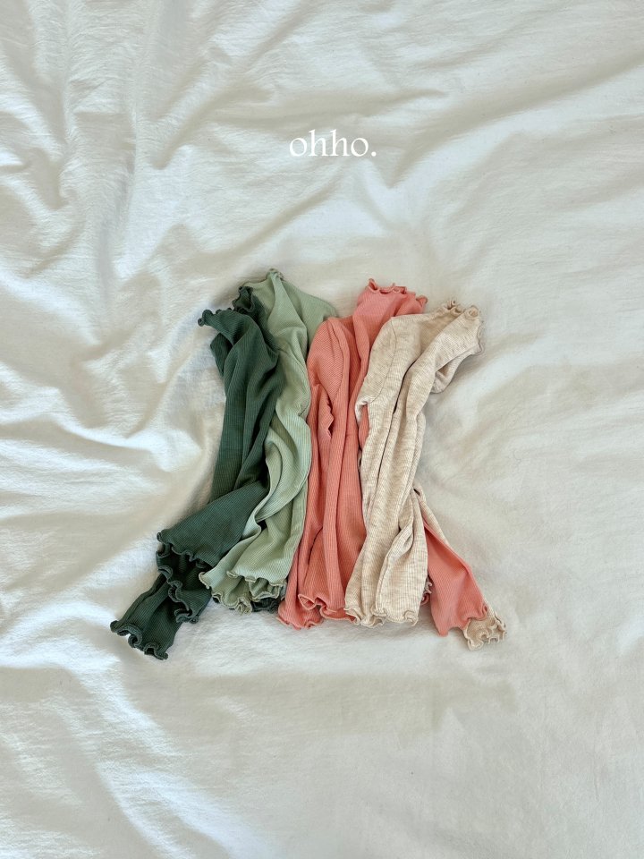 Ohho - Korean Children Fashion - #designkidswear - Dove Rib Mockneck Tee - 5