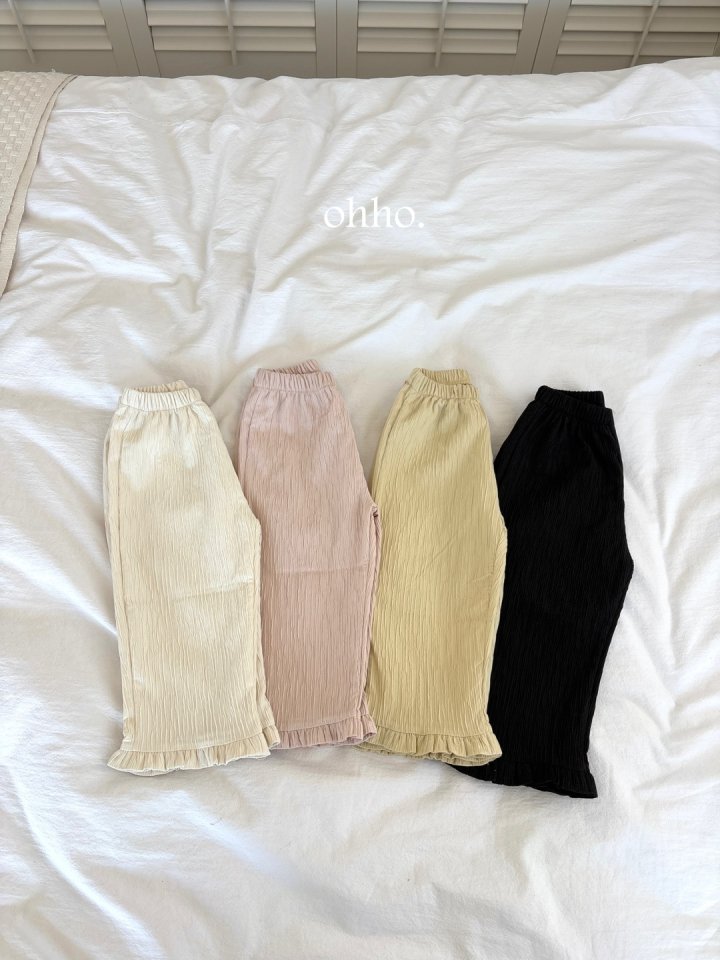 Ohho - Korean Children Fashion - #designkidswear - Prom Frill Pants - 4