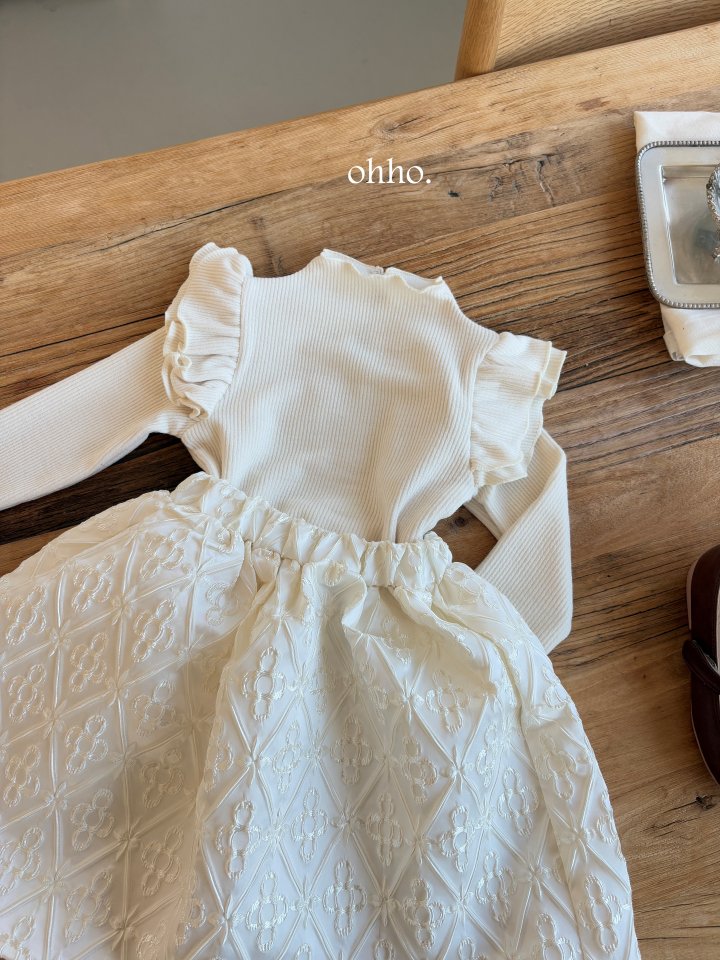 Ohho - Korean Children Fashion - #fashionkids - Roa Jacquard Skirt - 3