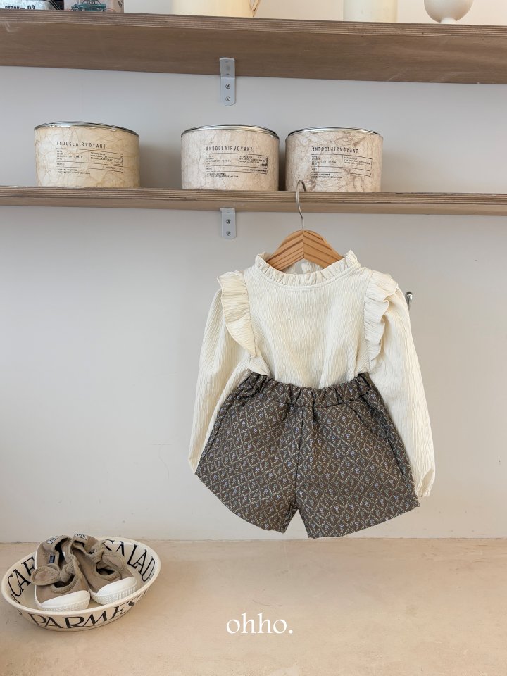 Ohho - Korean Children Fashion - #fashionkids - Monet Jacquard Pants - 2