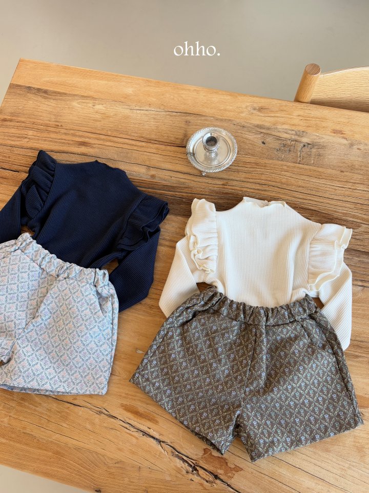 Ohho - Korean Children Fashion - #kidsshorts - Monet Jacquard Pants - 3