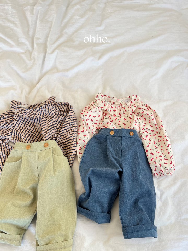 Ohho - Korean Children Fashion - #kidsshorts - Pang Frill Blouse - 10