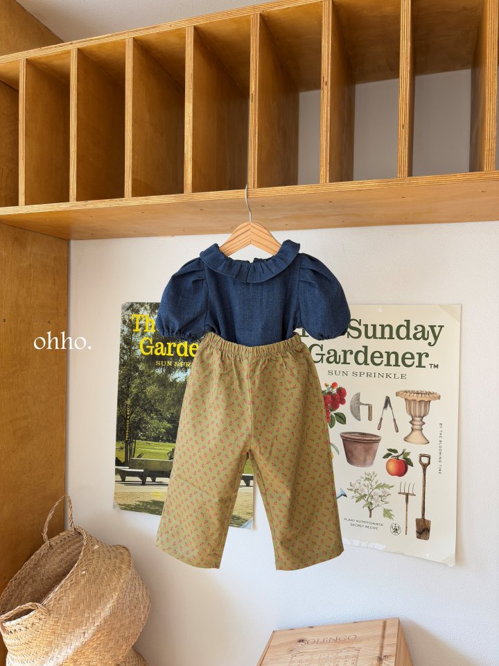 Ohho - Korean Children Fashion - #kidsshorts - Rose Flower Pants - 2