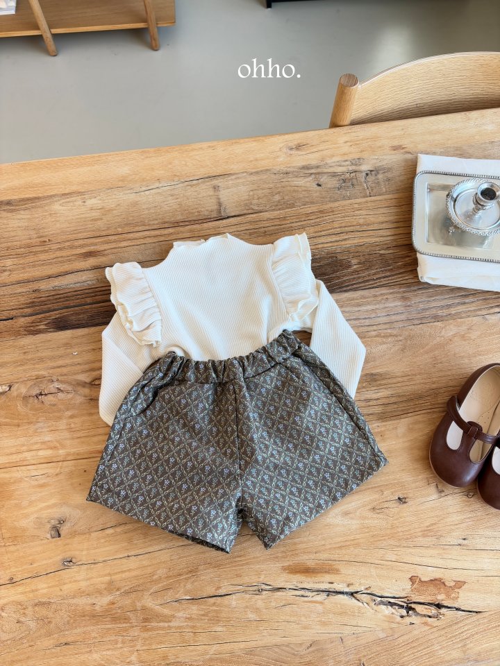 Ohho - Korean Children Fashion - #kidsshorts - Monet Jacquard Pants - 4