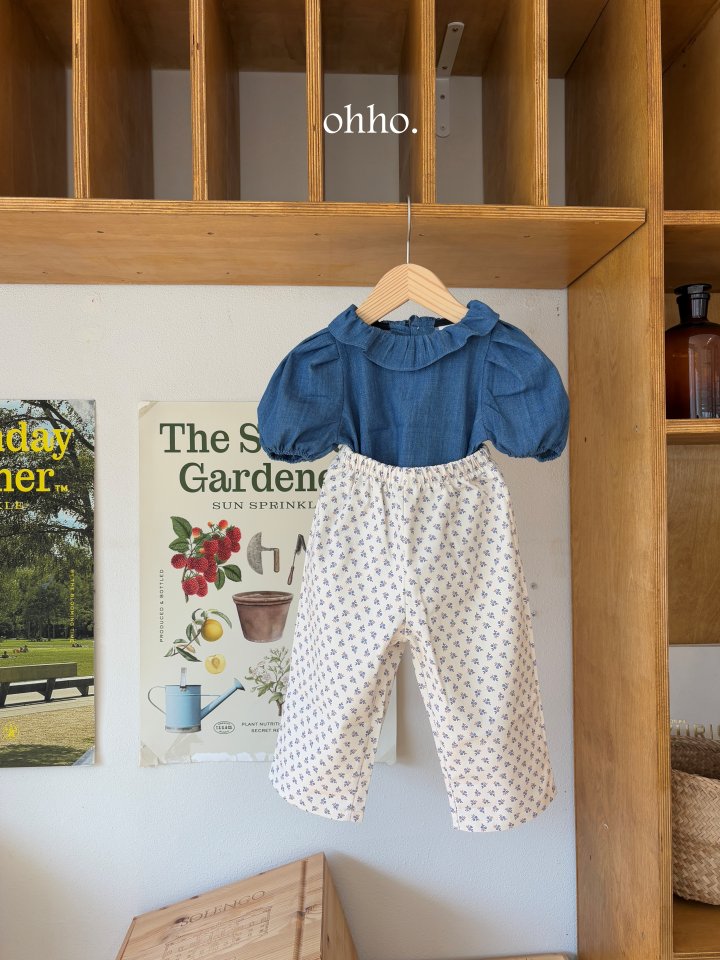 Ohho - Korean Children Fashion - #kidsstore - Rose Flower Pants - 3