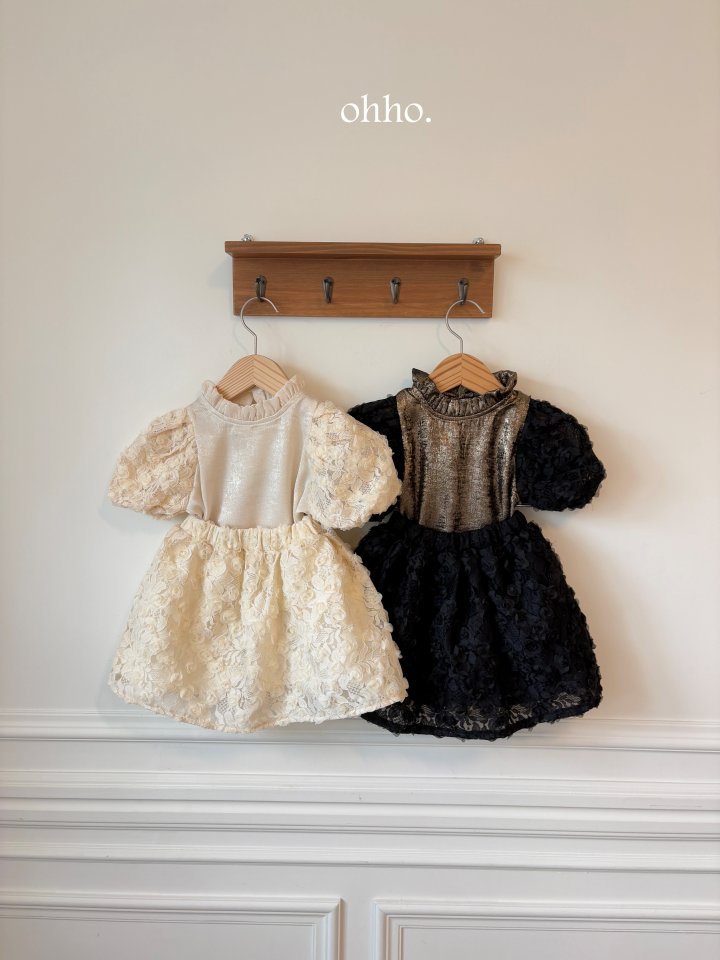Ohho - Korean Children Fashion - #kidzfashiontrend - Romantic Lace Blouse