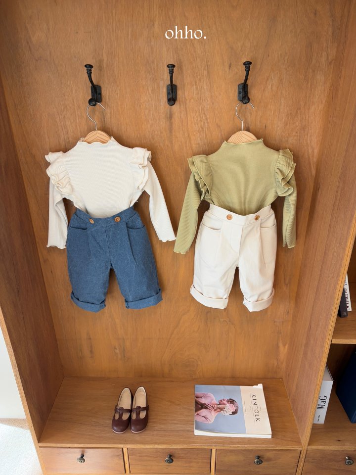 Ohho - Korean Children Fashion - #kidzfashiontrend - Carol Pin-tuck Pants - 6