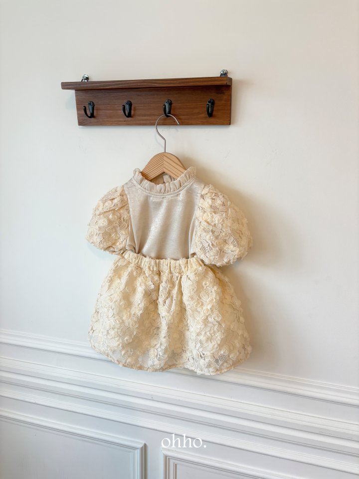 Ohho - Korean Children Fashion - #littlefashionista - Romantic Lace Blouse - 3