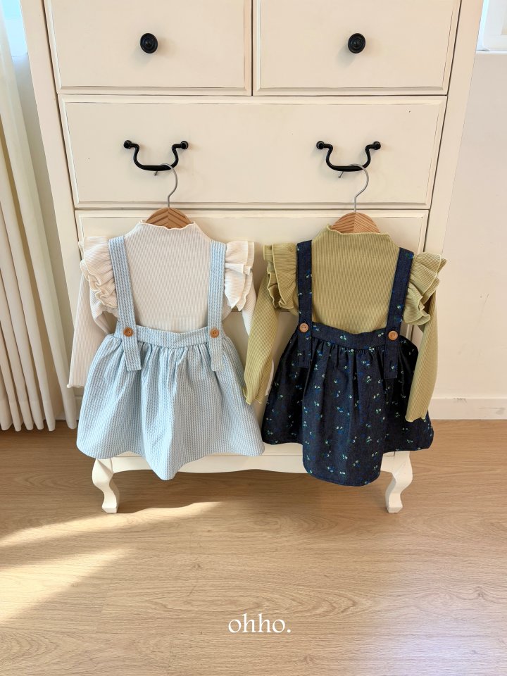 Ohho - Korean Children Fashion - #Kfashion4kids - Caramel String Skirt - 4