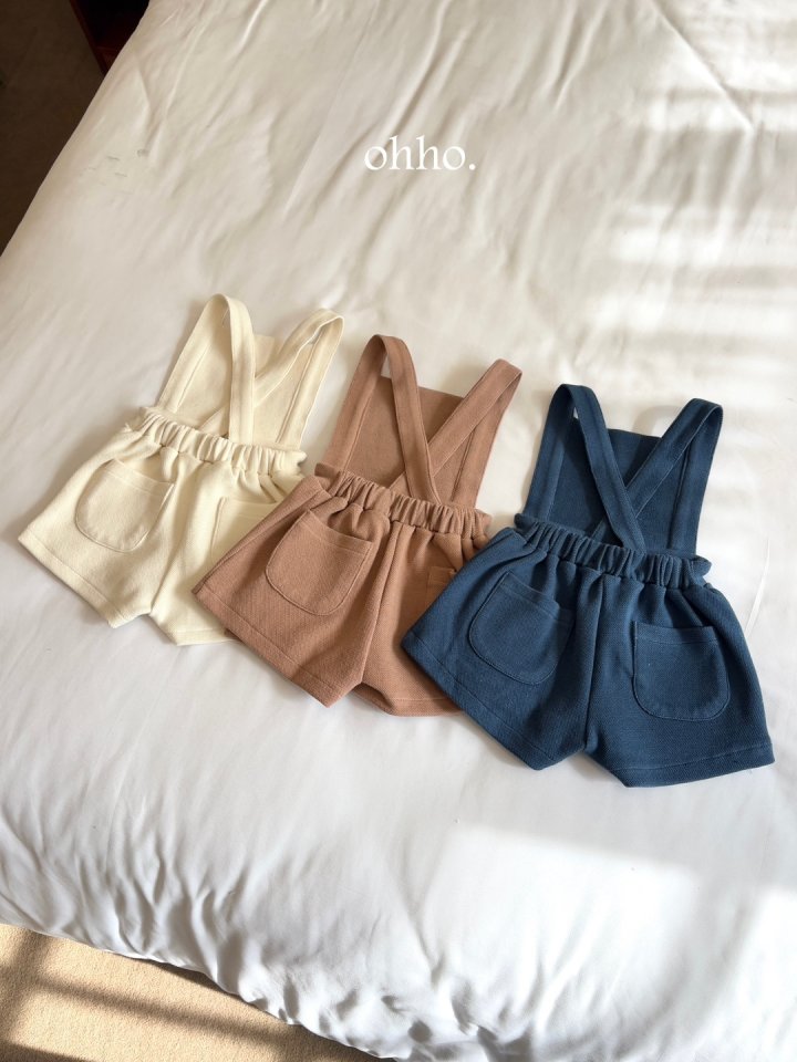 Ohho - Korean Children Fashion - #magicofchildhood - Pepper Suspenders Wrap Skirt Pants