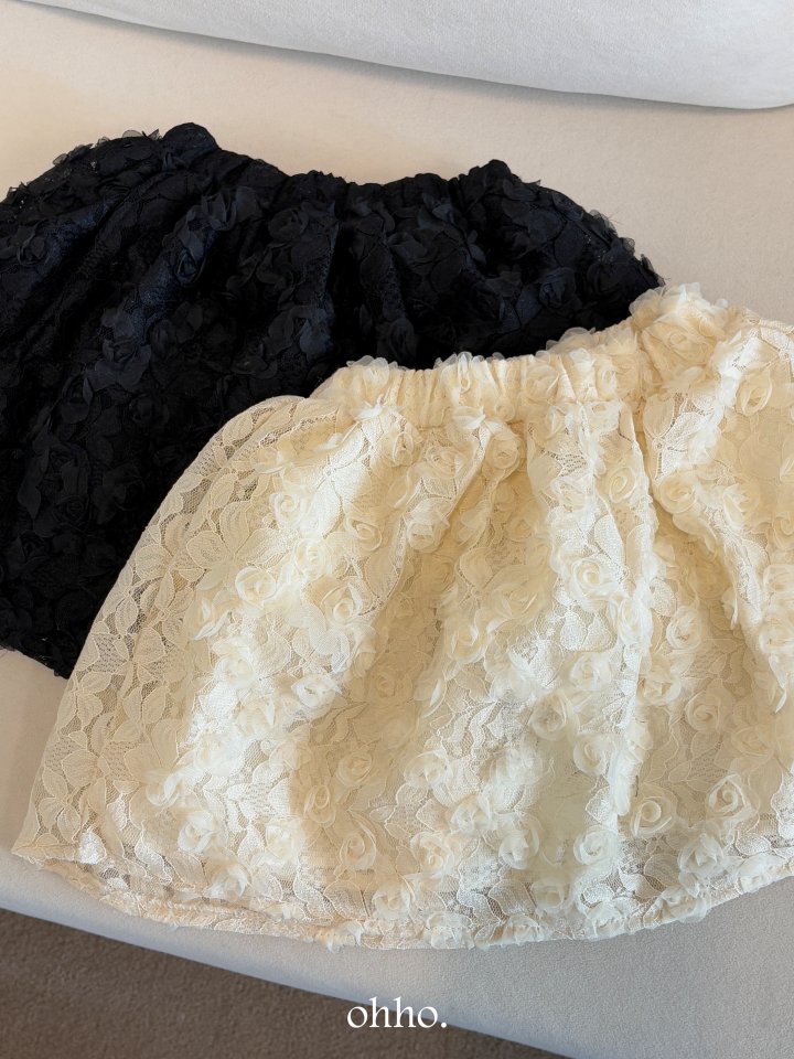 Ohho - Korean Children Fashion - #minifashionista - Romantic Lace Skirt - 6