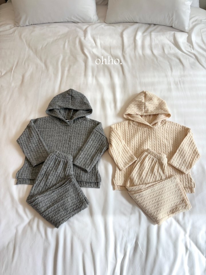 Ohho - Korean Children Fashion - #magicofchildhood - Cable Knit Pants - 4