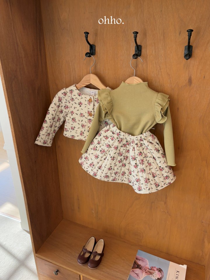Ohho - Korean Children Fashion - #minifashionista - Rosha Quilting Skirt
