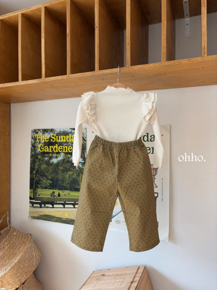 Ohho - Korean Children Fashion - #prettylittlegirls - Rose Flower Pants - 9